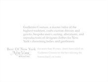 Tablet Screenshot of guillermocouture.com
